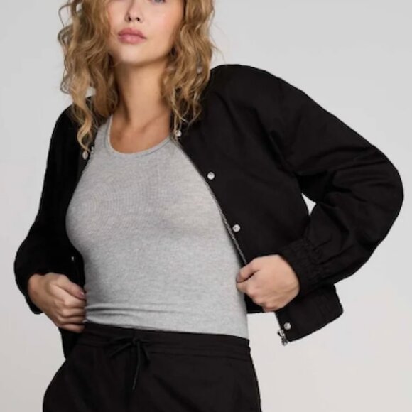 NWT Pure & Simple | Black Bomber Jacket - Picture 2 of 16